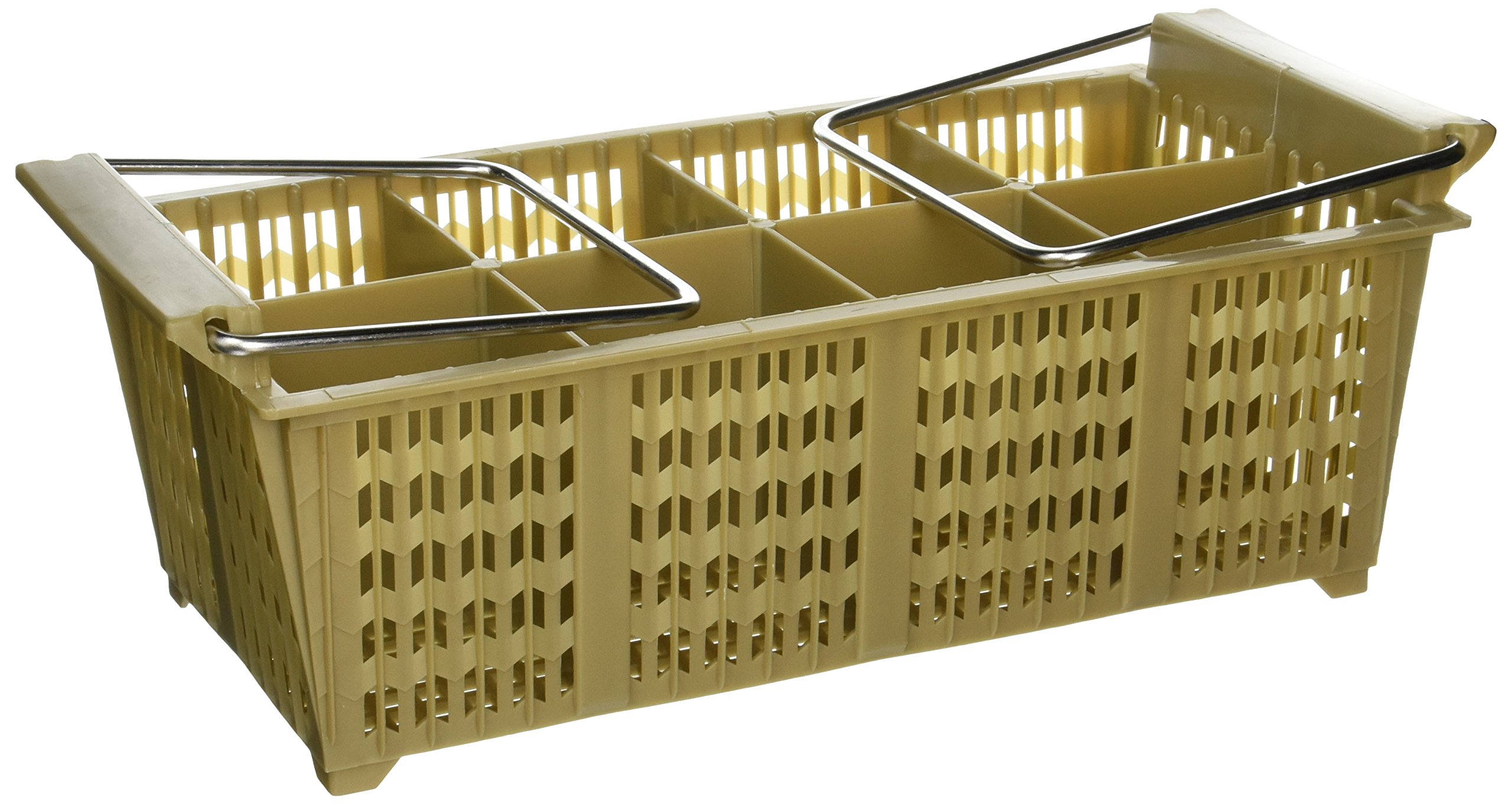Winco Cesta para cubiertos con asa de 8 compartimentos