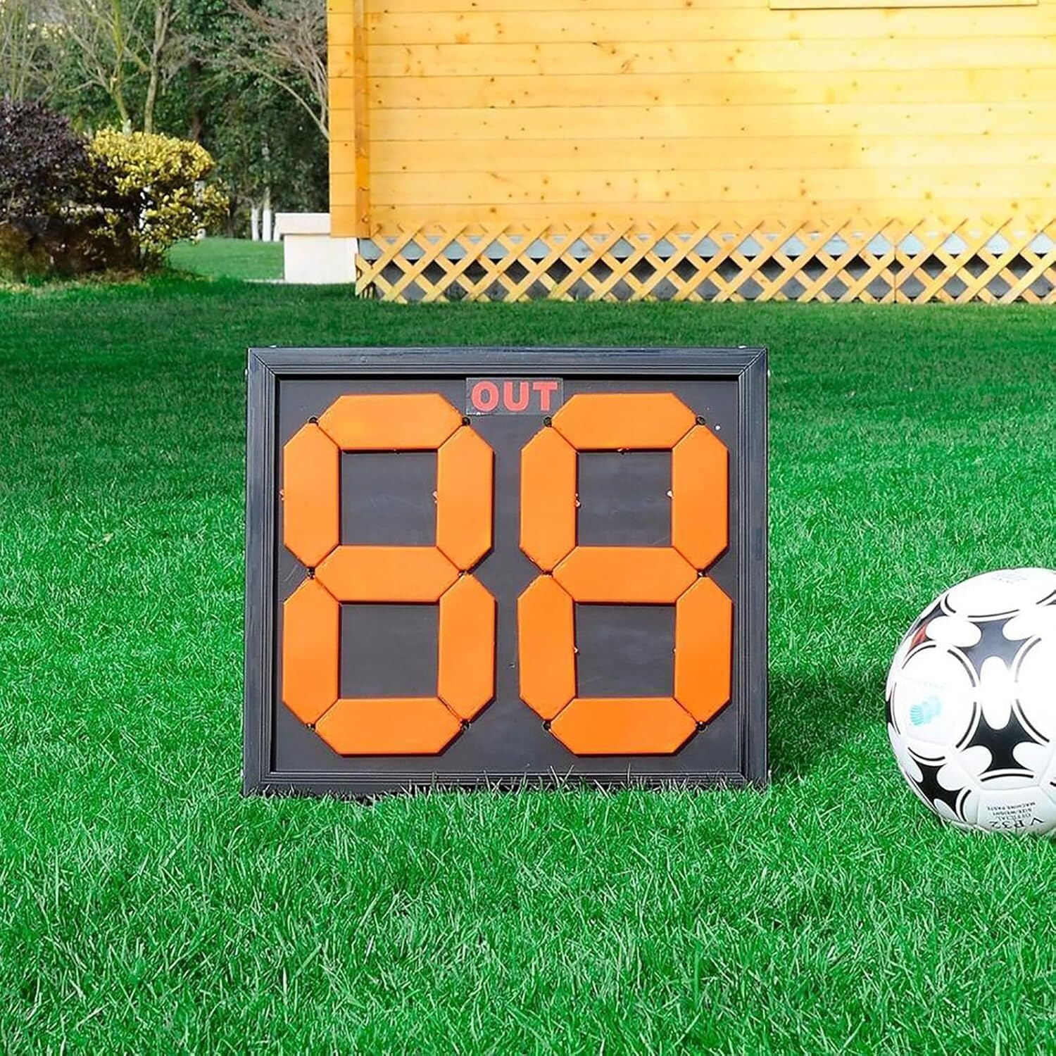 Tabellone sostituzione calcio Tabellone for la sostituzione degli arbitri di calcio, design ribaltabile, display a colori fluorescenti, for l'uso da parte dei giudici di gara Piastre di ricamb