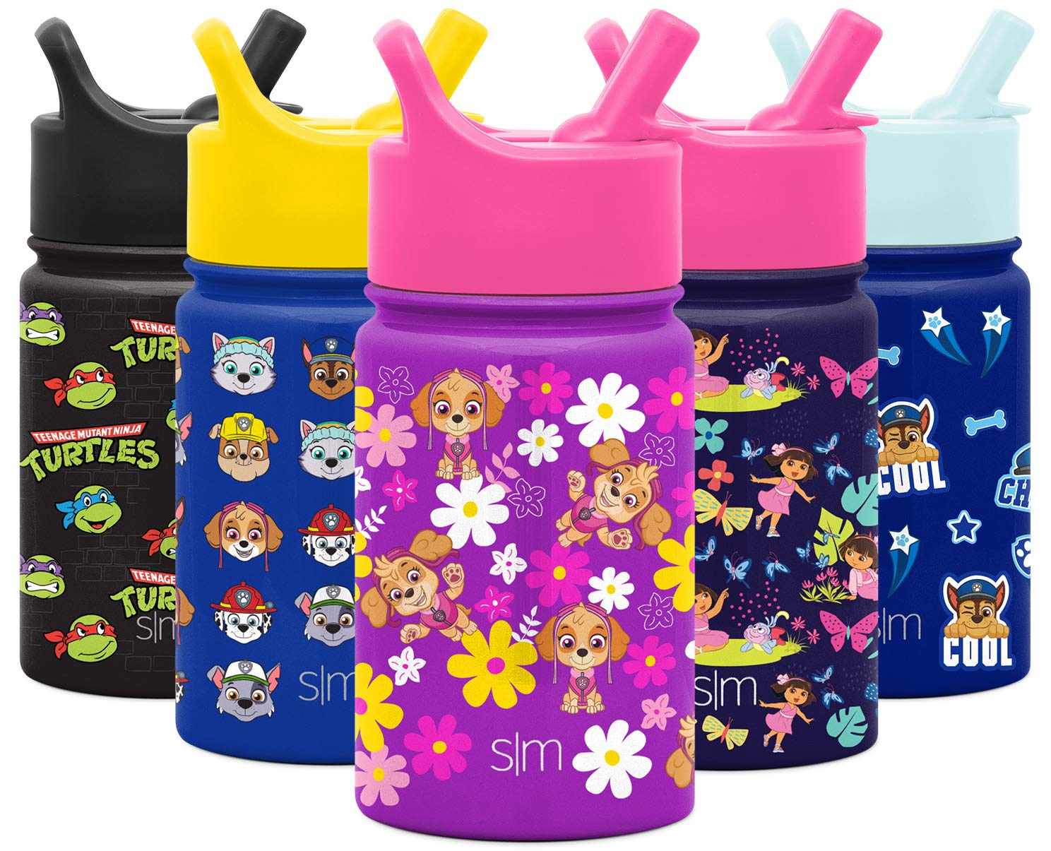 Amazon.com: Simple Modern Kids Water Bottle with Straw Lid | Insulated  Stainless Steel Reusable Tumbler for Toddlers, Girls, Boys | Summit  Collection | 10oz, Paw Patrol Skye Flowers : Everything Else