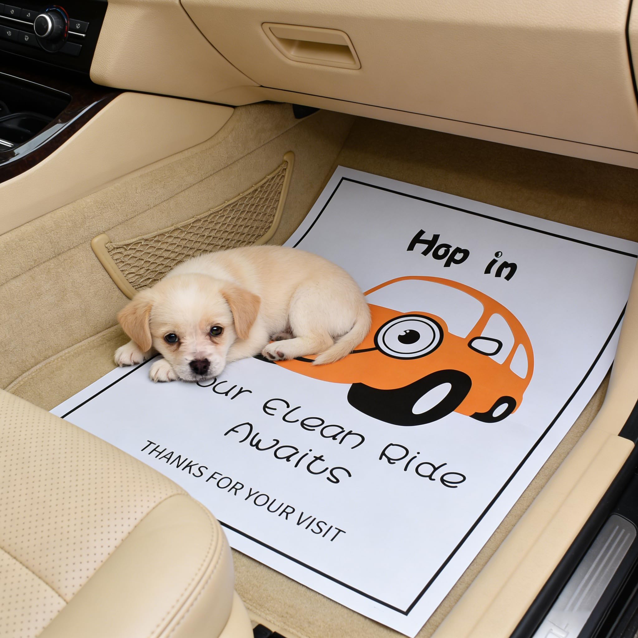 Paper Floor Mats for Cars 60 Pcs Disposable Floor Cars Auto Vehicles Automotive Mat Covers Protector Detailing Detail — view 4