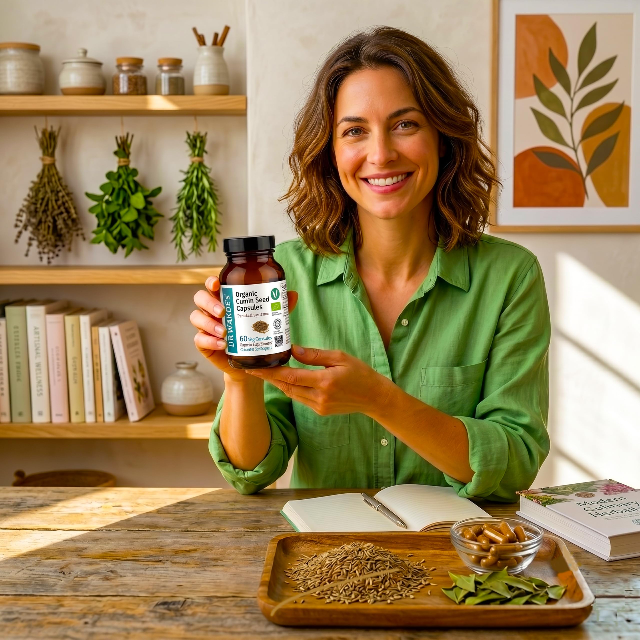 DR WAKDE'S Kreuzkümmel-Kapseln (Cumin) I 100% Kräuter I 60 Vegetarische Kapseln I Ayurvedische Nahrungsergänzung