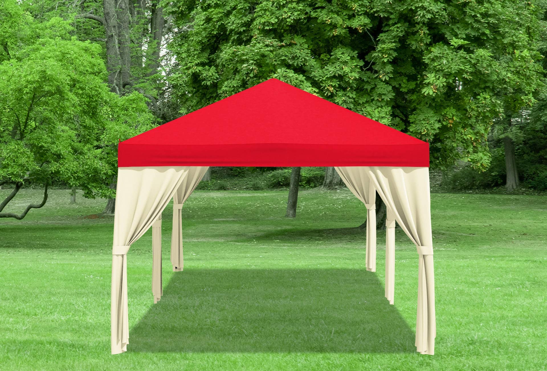 zelt sahara 400 Stabilezelte Gazebo 3 x 6 m g/m² Premium PVC Red Garden Farbe:schwarz (draw carbon) Paar Fußstütze TOPKART eloxiert kids bikes