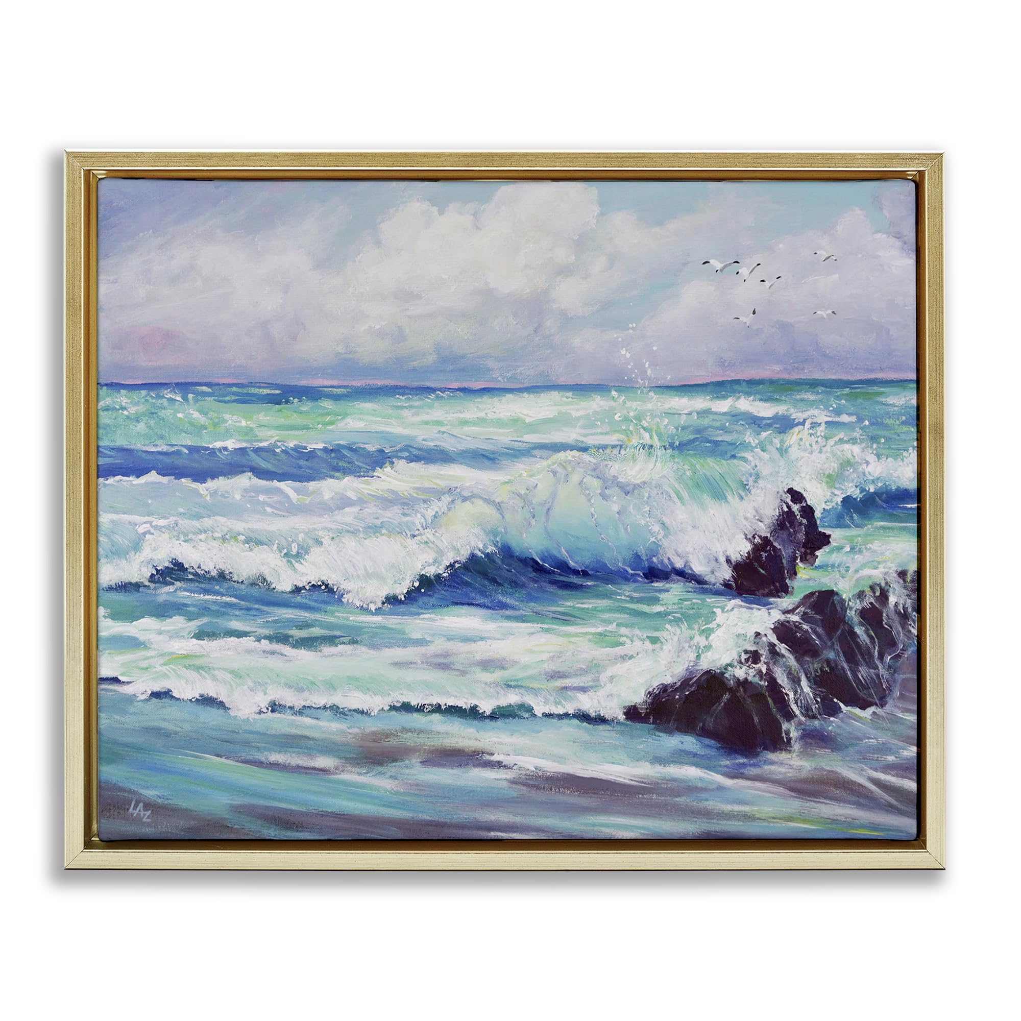 'Down By The Sea'| Floating Frame Canvas Art