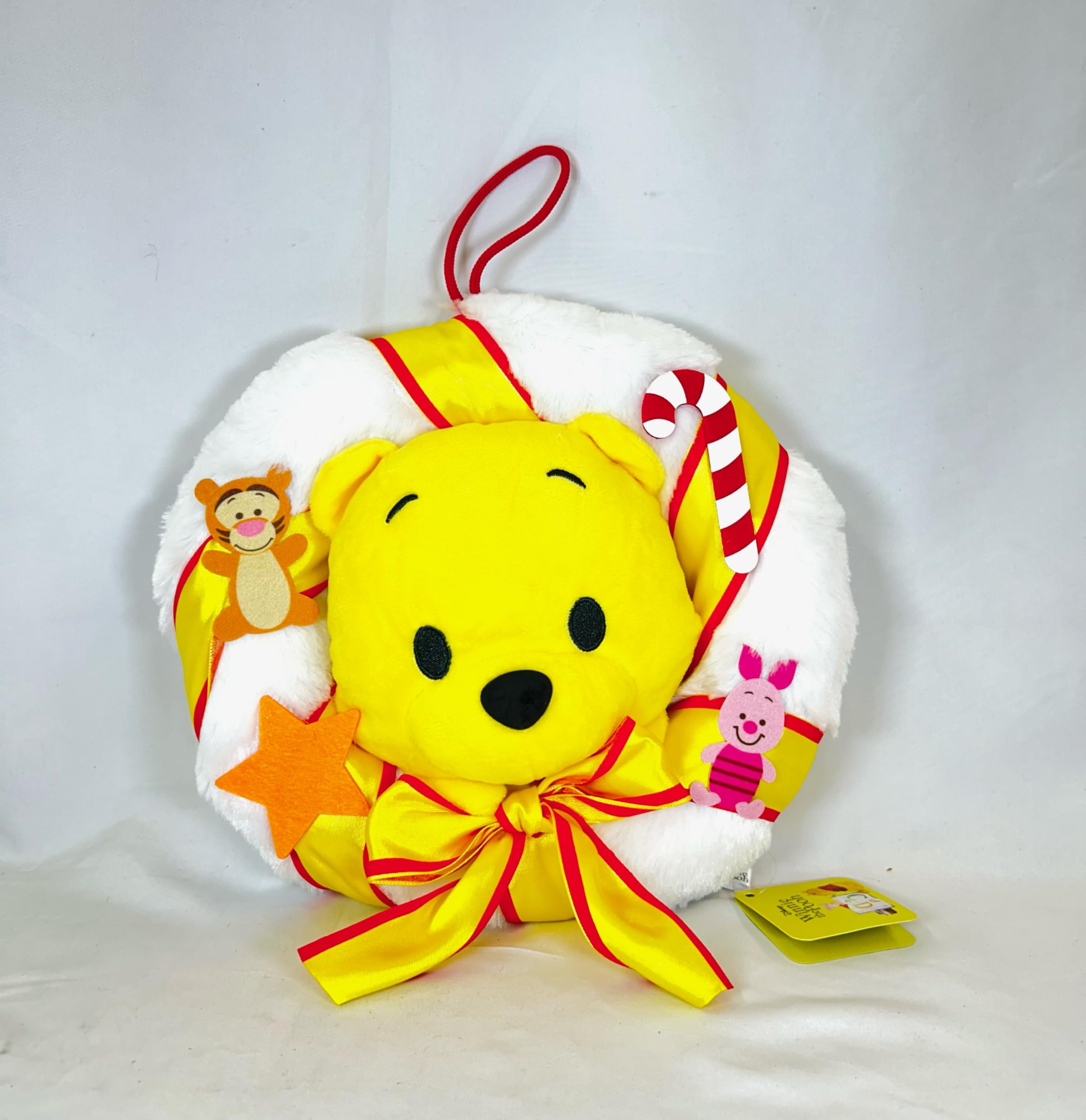 Amazon.co.jp: プーさんリース ぬいぐるみ バラ1個 ホワイト 白