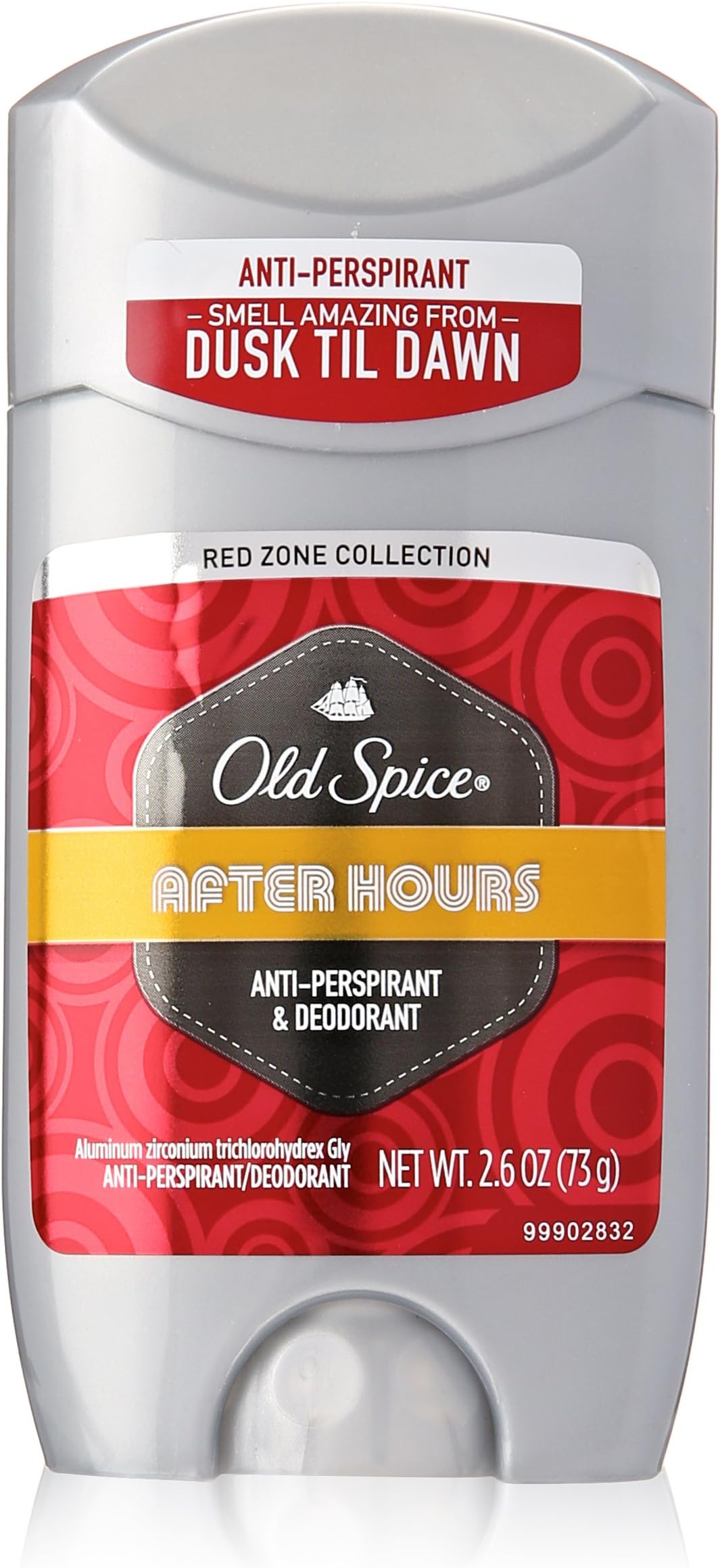 Old Spice Red Zone Collection Invisible Solid After Hours Scent Men's Anti-Perspirant & Deodorant 2.6 Oz (Pack of 6)