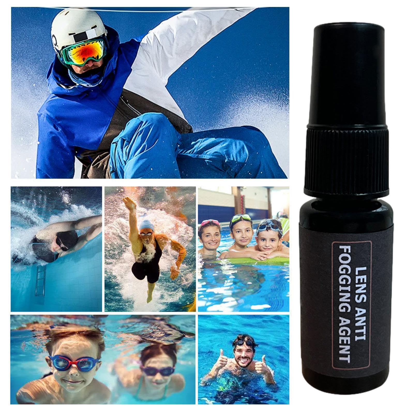 Spray przeciwmgielny do gogli pływackich, środek zapobiegający zaparowaniu, spray do okularów, 20 ml, spray do okularów, okularów narciarskich, gogli do pływania, nurkowania, 20 ml