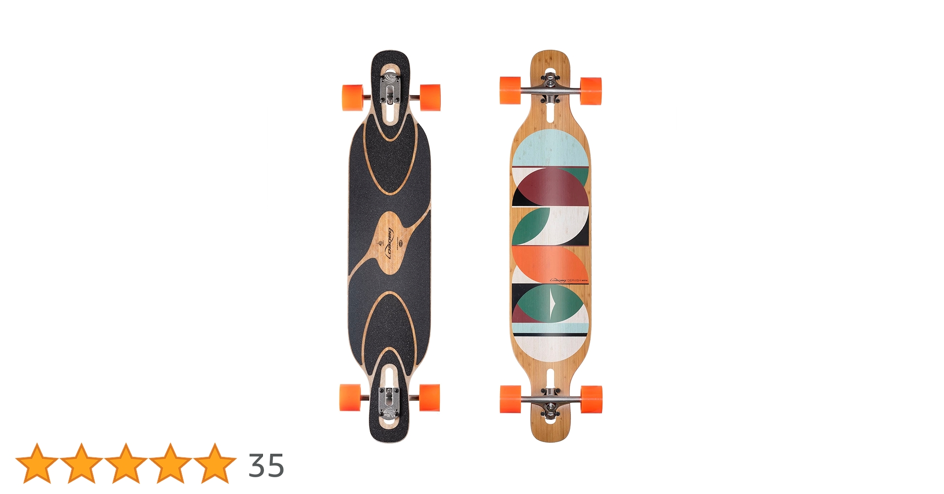 Loaded Boards Skate Dervish Sama Bamboo Longboard completo (83a