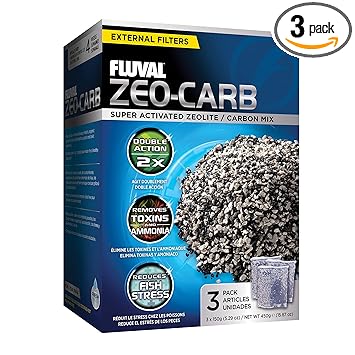 Fluval Zeo-Carb, 150 g (3 Pack)