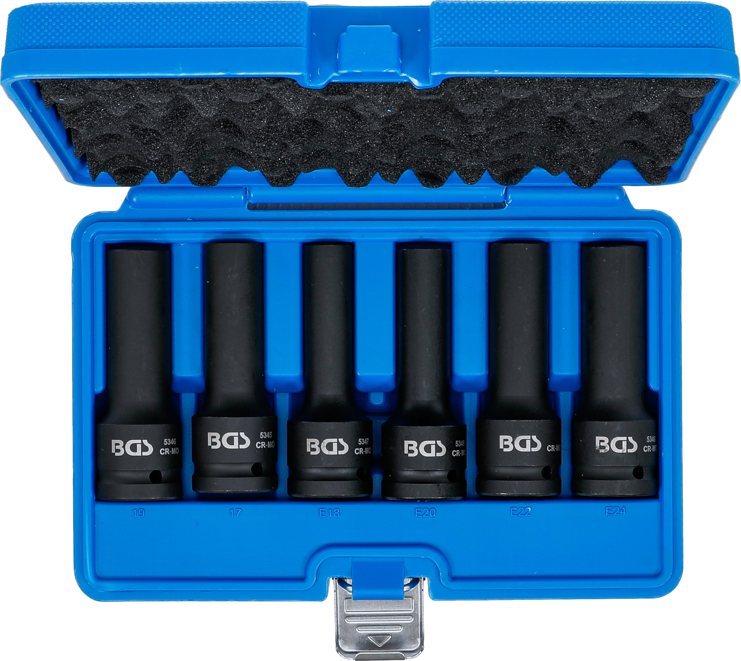 BGS 5250 | Juego de llaves de vaso de impacto E-Torx, 12 caras | entrada 20 mm (3/4") | 6 piezas