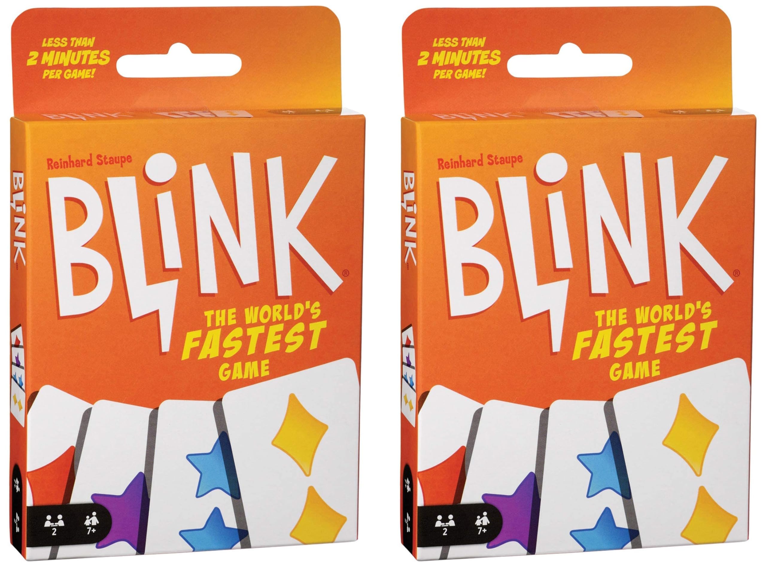 Mattel Reinhards Staupe's Blink The World's Fastest Card Game for Kids (Multicolour) (Pack of 2)