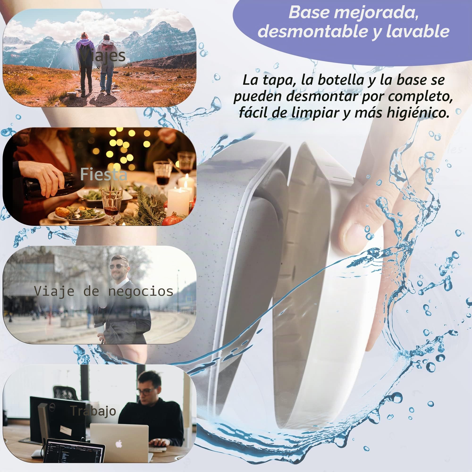 Dispensador de agua para mascotas 2 en 1 y dispensador automático de alimentos para perros y gatos pequeños y medianos, 3,8 l