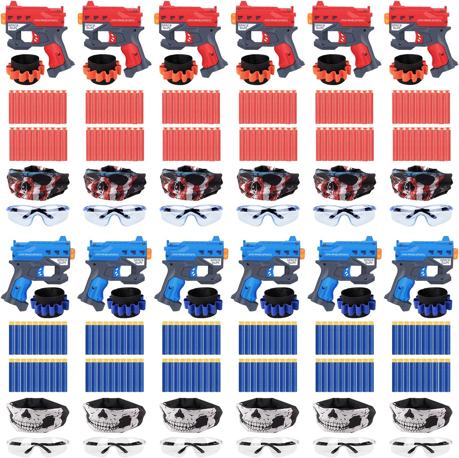 12 Pack Blaster Guns Boys Toy, Party Favors Compatible with Nerf Birthday Party,Easter Basket Stuffers Hand Gun Toys Party Supplies for 3,4,5,6,7,8,9 Years Kids