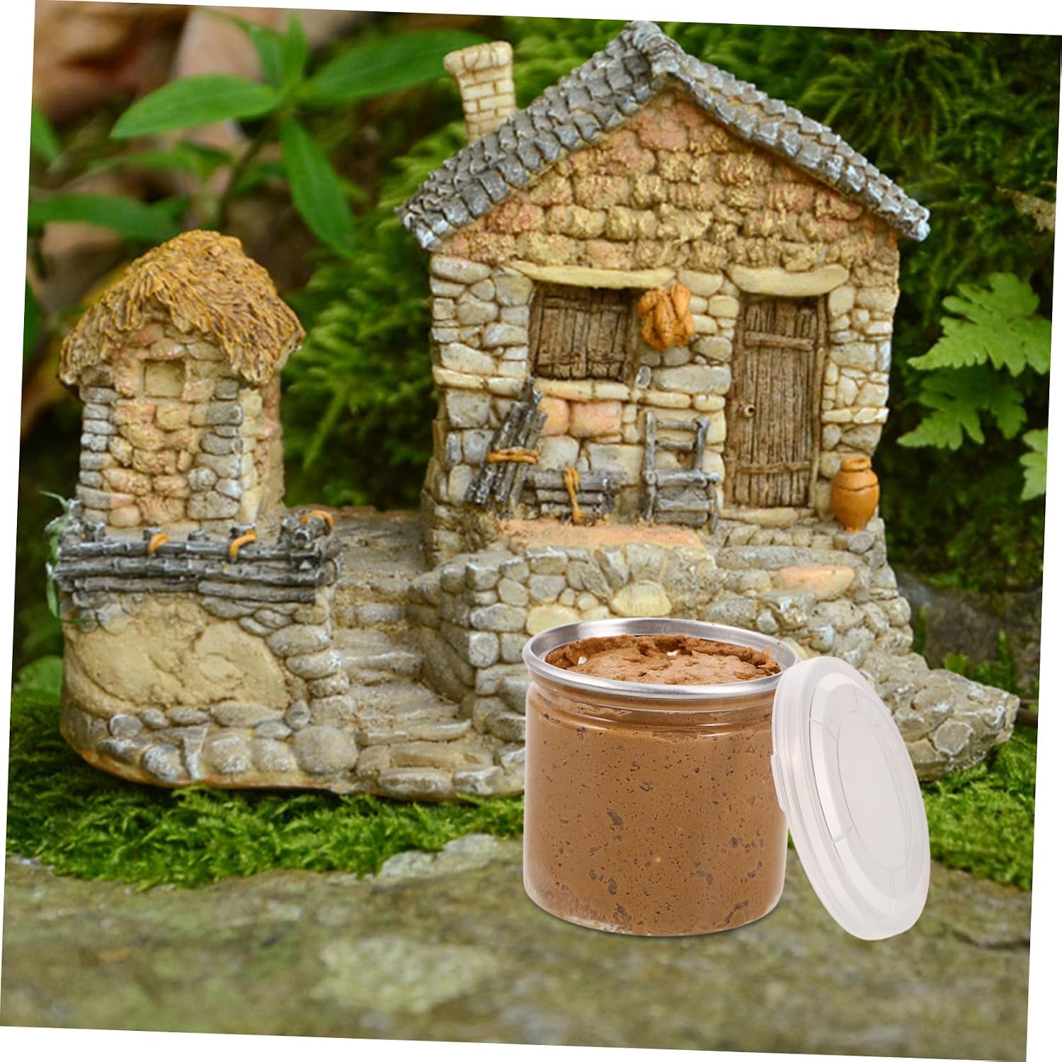 TEHAUX Tiny Landscape Modeling Mud Synthetic Terrain Base Material for Miniature Diorama Creation Flexible Outdoor Soil Mixture for Crafting Unique Features
