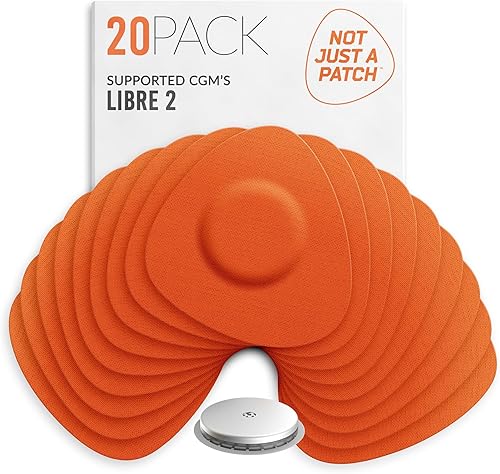 Not Just A Patch CGM Parches de sensor para sensores libres y Medtronic (paquete de 20) – Resistente al agua y duradero durante 10-14 días –