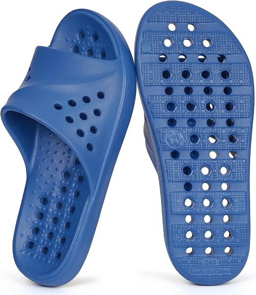 Gaatpot Zapatillas de Baño con Orificios de Drenaje para Hombre y Mujer, Antideslizantes,Secado Rápido - 1