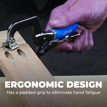 Kreg KHC-MICRO Face Clamp - 2-Inch Pocket-Hole Clamp for Flush Joints - Adjustable Pressure for Precise Woodworking - Works with Kreg Pocket-Hole Jigs - Ergonomic