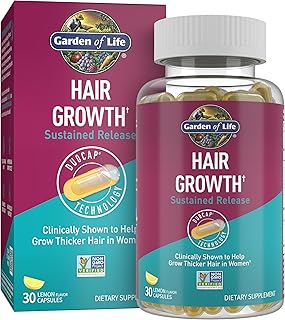 Garden of Life Hair Growth DuoCaps for Women and Men, 30ct