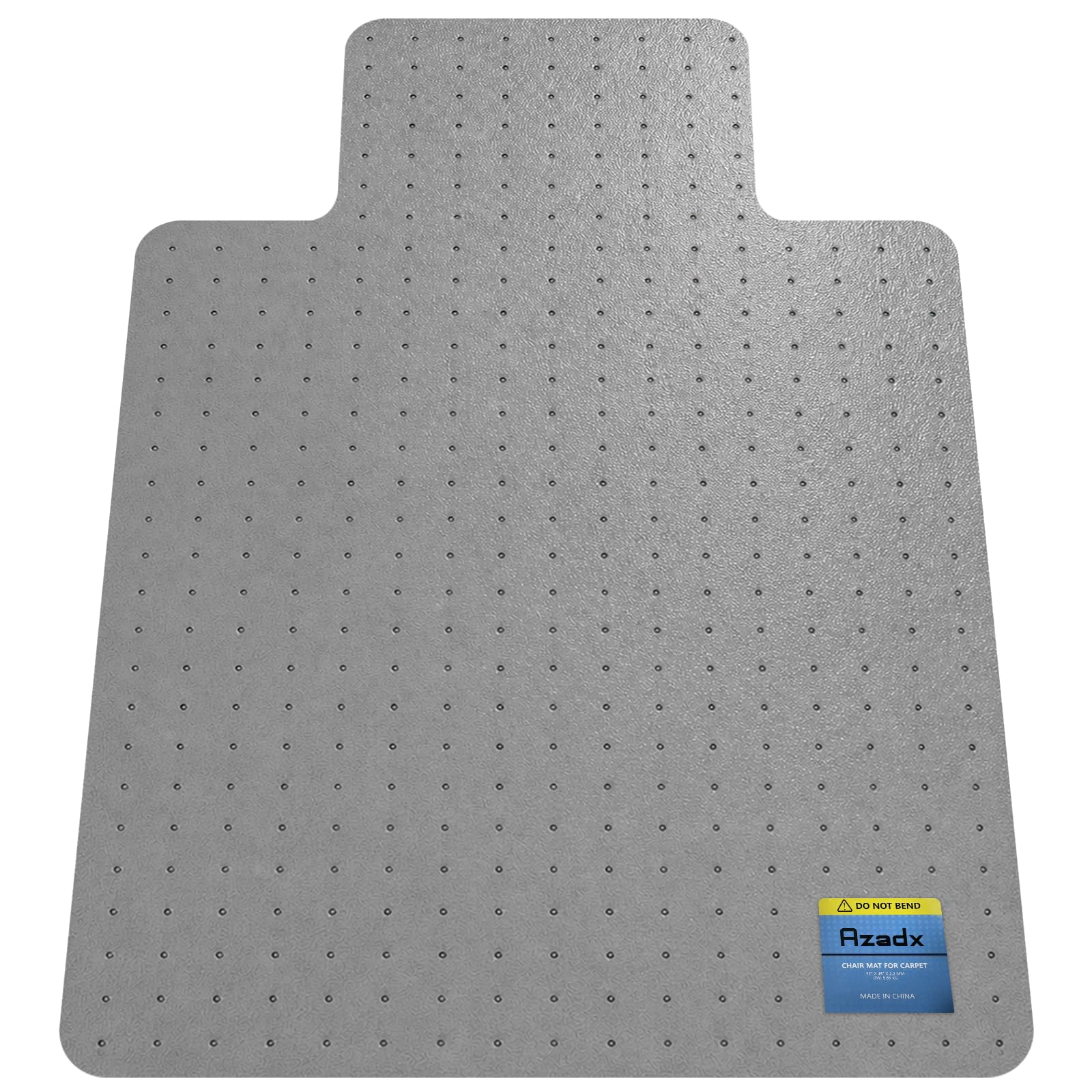 Azadx Heavy Duty Office Chair Mat for Carpet 36" x 48" with Lip Ship Flat
