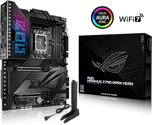 Miniatura 15 de ASUS ROG Maximus Z790 Dark Hero (WiFi 7) LGA 1700 (Intel 14 y 13 y 12 generación) ATX placa base para juegos (PCIe 5.0x16, ranuras 5xM.2, DDR5, 2X
