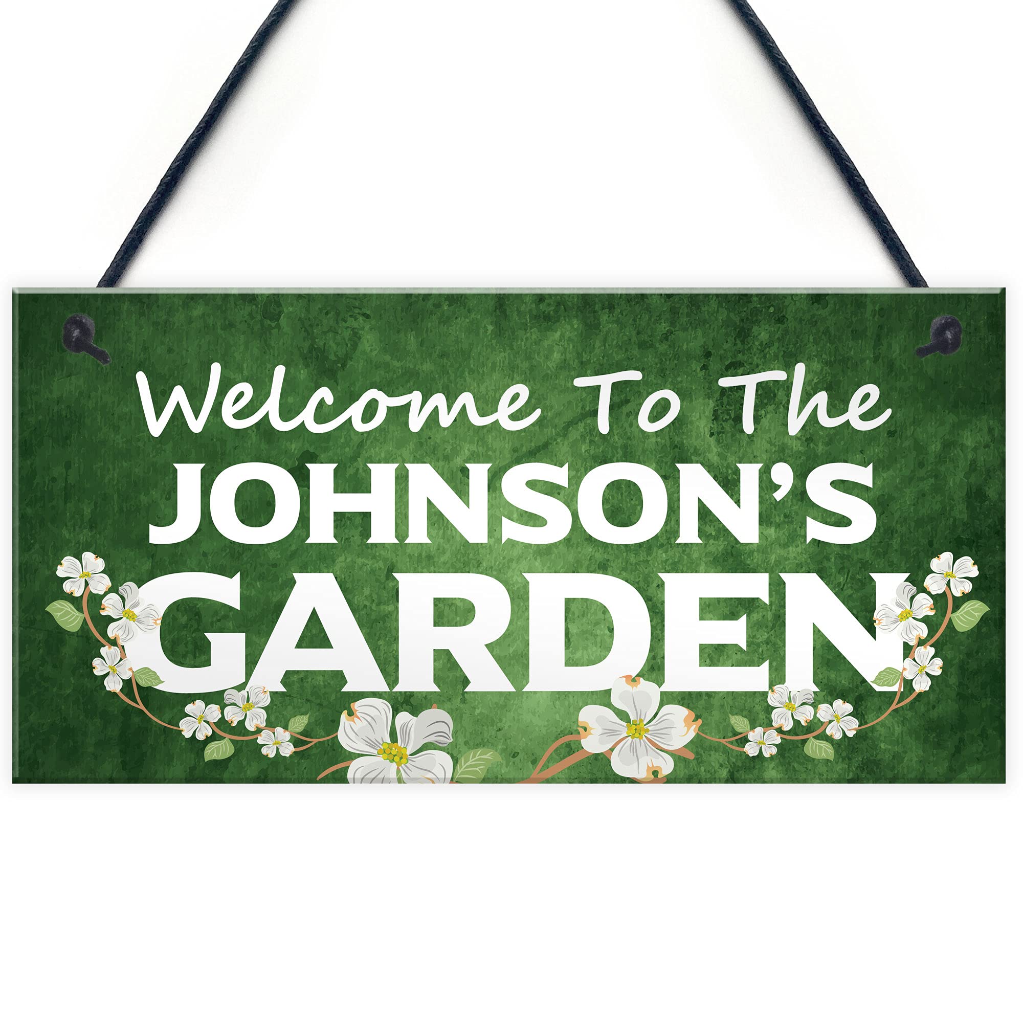 Red Ocean Personalised Garden Welcome Signs Novelty Garden Shed Decor Gifts Home Decor
