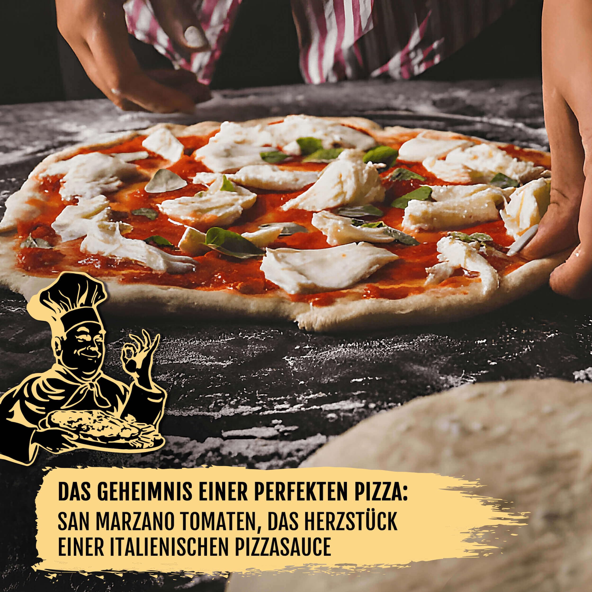 San Marzano Tomaten DOP 12x 400g Dose ganze geschälte Pizzatomaten