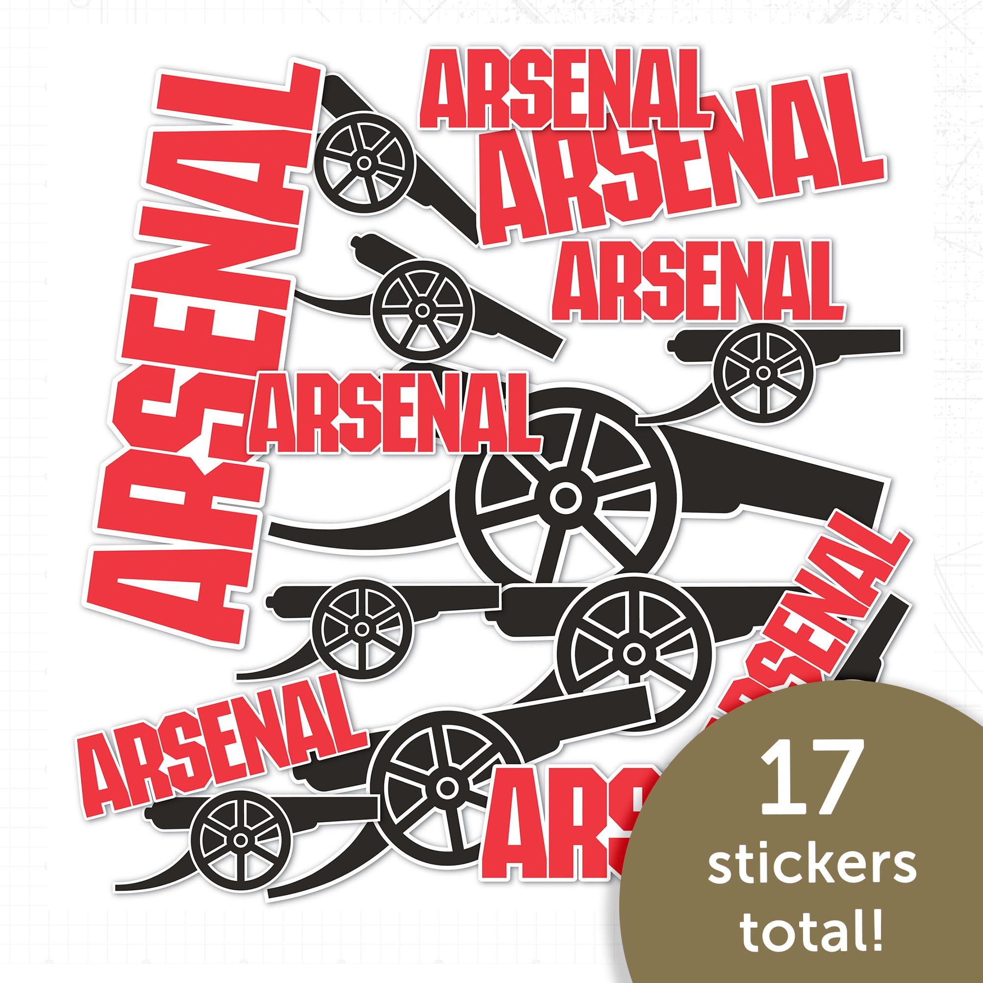Amazon.com: Desert Cactus Arsenal FC Sticker Gunners Decal Vinyl
