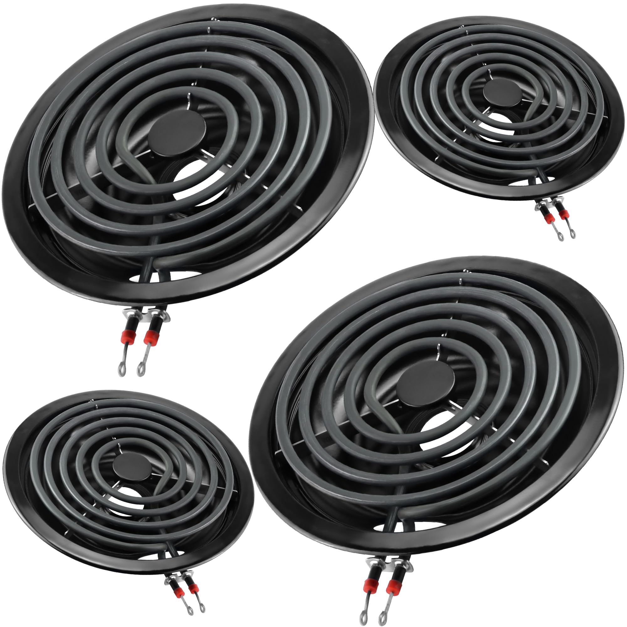 Photo 1 of Stove Burner Pan Kit 5304430149(6")5304430150(8")&Electric Stove Burners Kit MP15YA(6") MP21YA(8") Compatible for Frigi-daire Ken-more Electric Range Stove Replaces 318067041 318067051 by MIFLUS