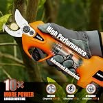 Kebtek 25mm Electric Pruning Shears, Electric Branch Scissors Cordless Pruner | Brushless Motor 0.98inch Cutting Diammeter for Gardeing Tree, Branch & Rose Pruning