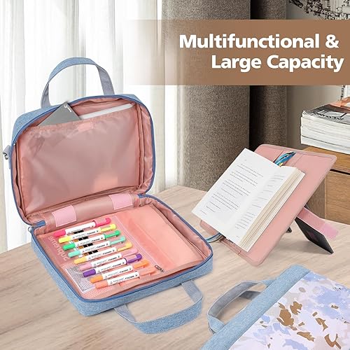 Miniatura 3 de Elegante funda para la Biblia para mujer, bolsa grande para la Biblia, funda de transporte para libros, bolsa protectora para la Biblia con asa