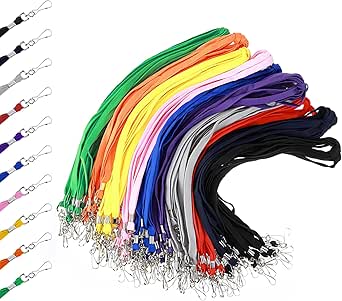 25 Pack - Premium Breakaway Lanyards For ID Badges - Metal Swivel J Hook - 3/8" Wide | 36 Inch Length | Flat Woven By Specialist ID (Purple - View #3
