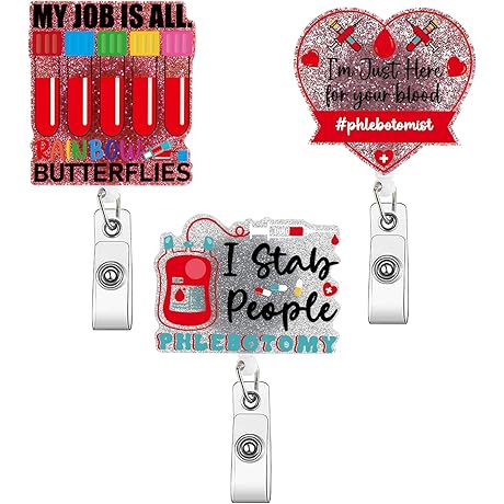 AFRITEE Phlebotomy Badge Holder