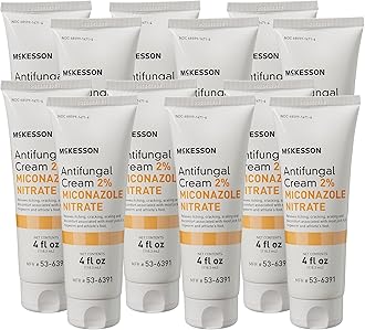 - McKesson Antifungal Cream, 2% Miconazole Nitrate - Relieves Itching, Burning, Cracking from Jock Itch, Ringworm and Athlete Foot - 4 oz., 12 Count