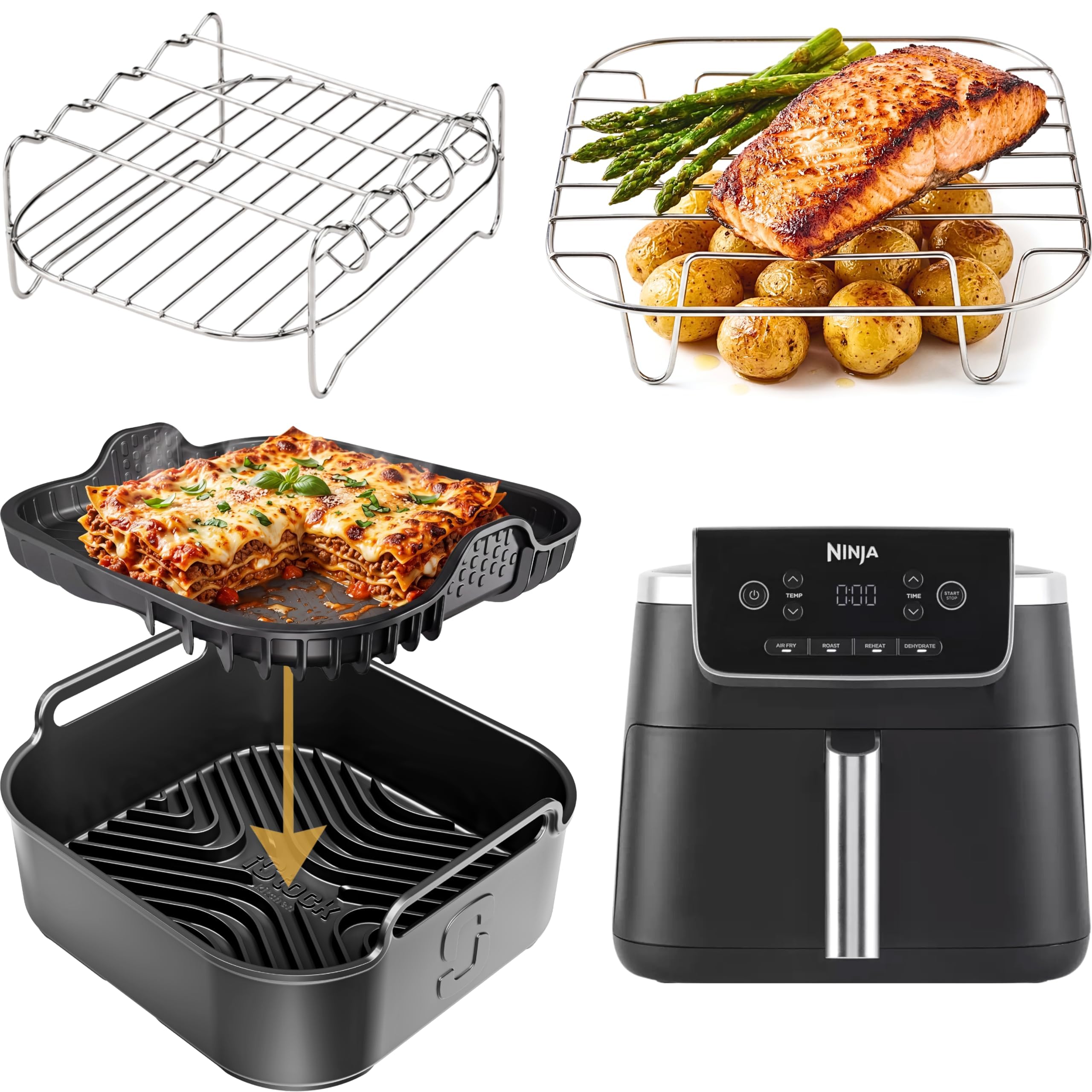 AirFlow Pro™ for Ninja AF140UK 4.7L Air Fryer Accessories | Complete Set