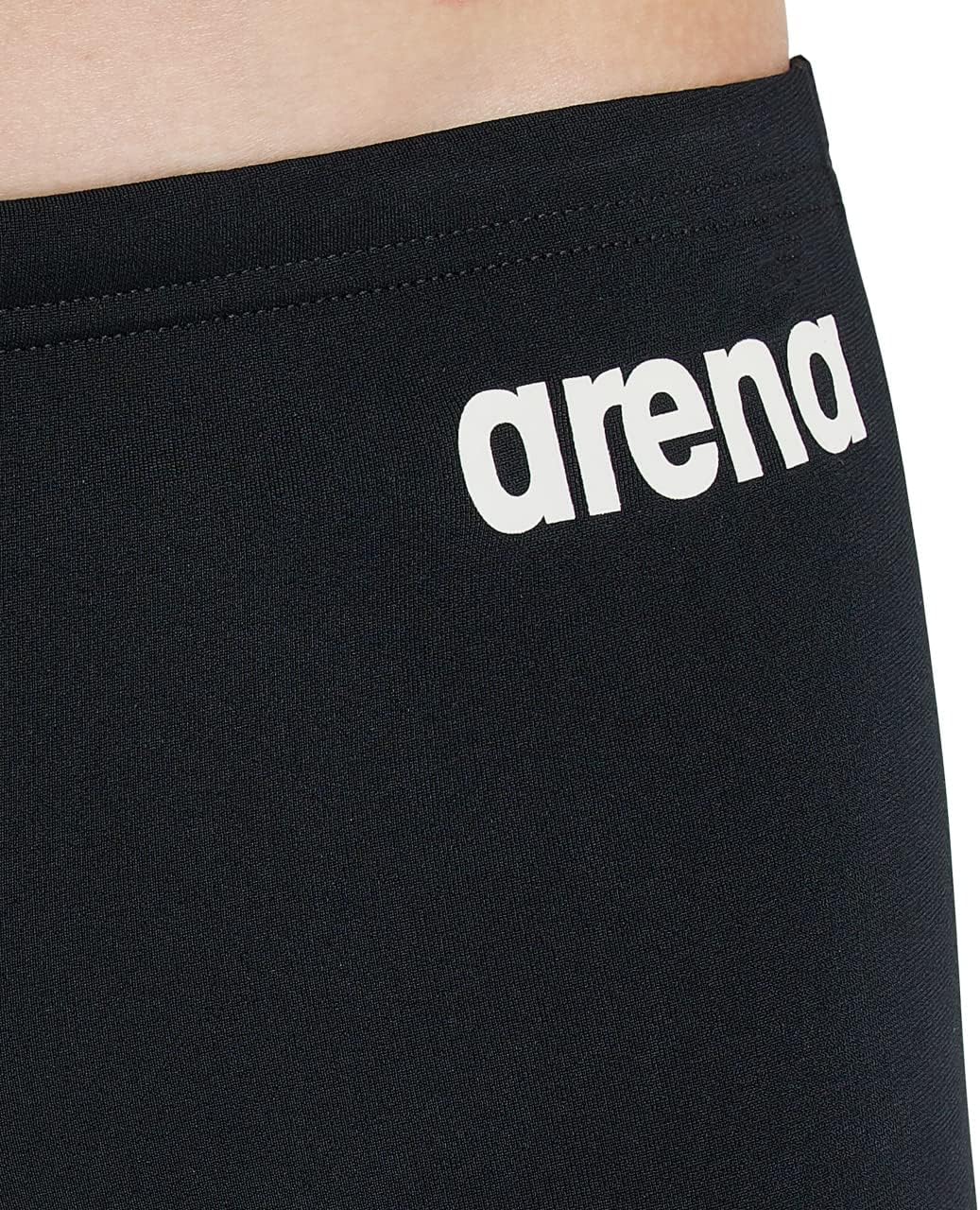 ARENA Boy's Team Solid Swim Shorts - Black/White - Size 30