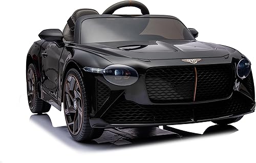 Miniatura 6 de Bentley Bacalar - Auto de juguete para niños con licencia de 12 V, recargable, 4 ruedas, con control remoto parental, pedal de pie, 2 velocidades,
