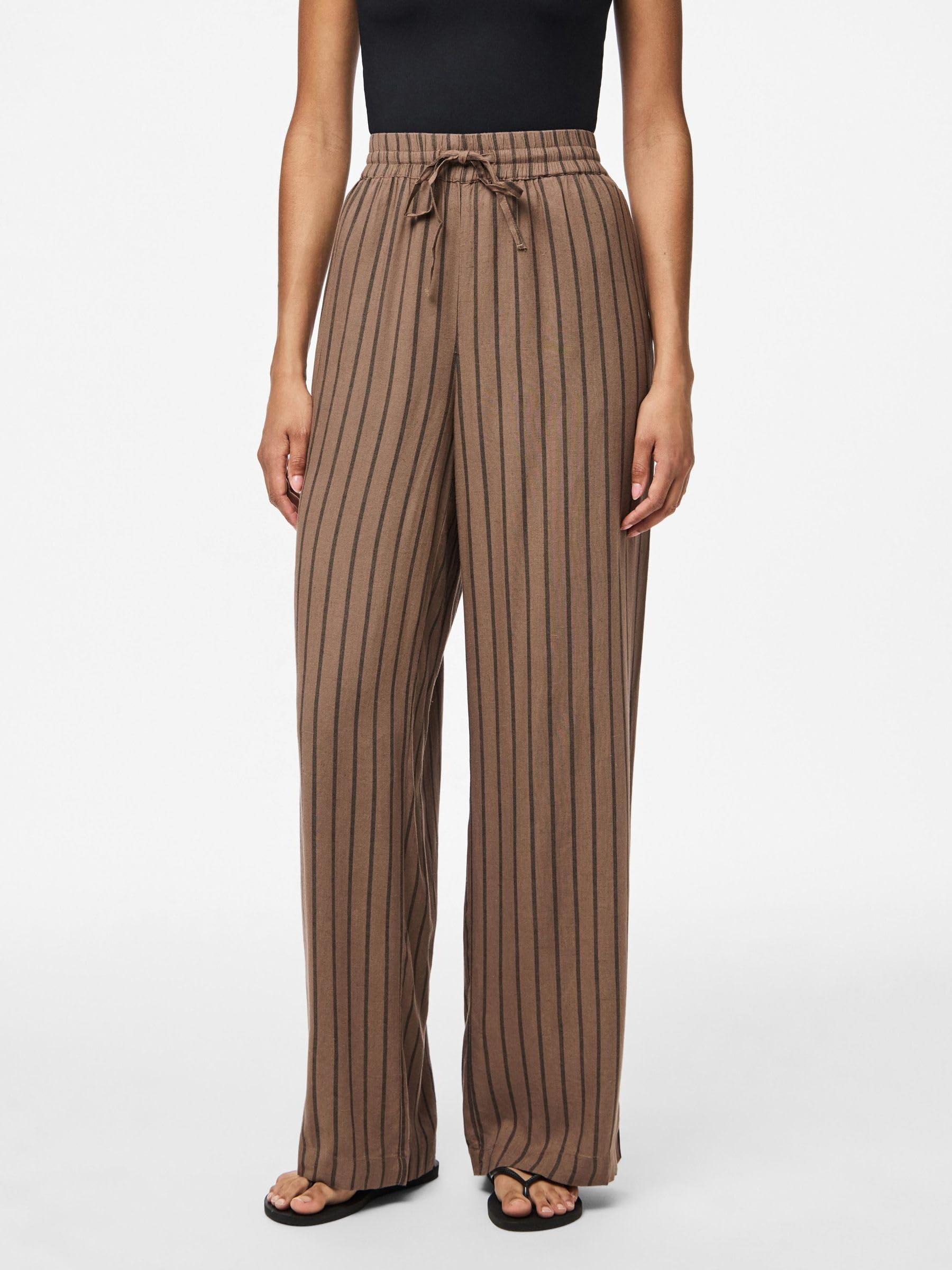 PIECES Pcpia Hw Wide Pants Wvn Noos - Pcpia Hw Wide Pants Wvn Noos Kobiety