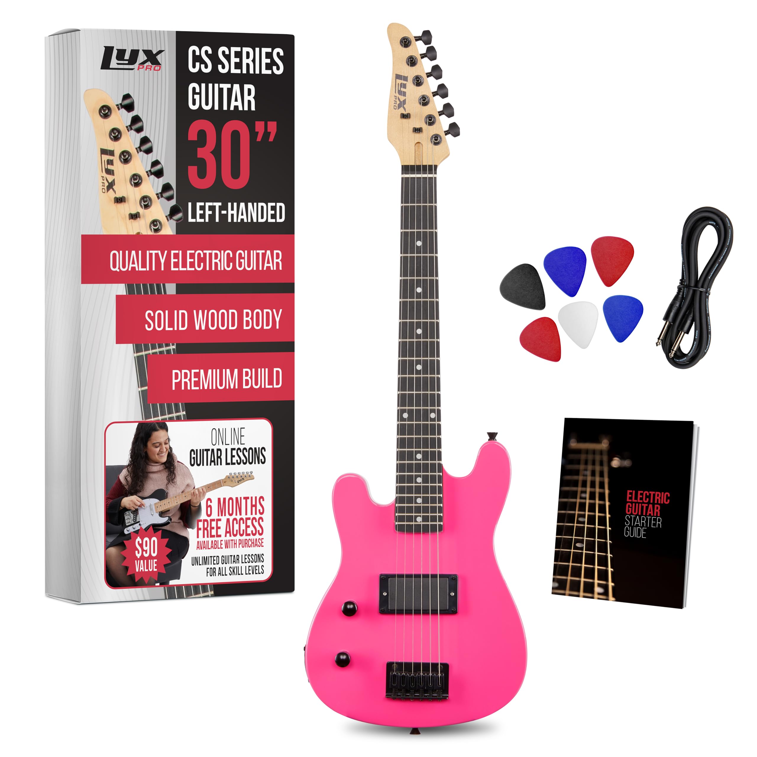 Amazon.com: LyxPro CS 30” Left Hand Electric Guitar Kit for