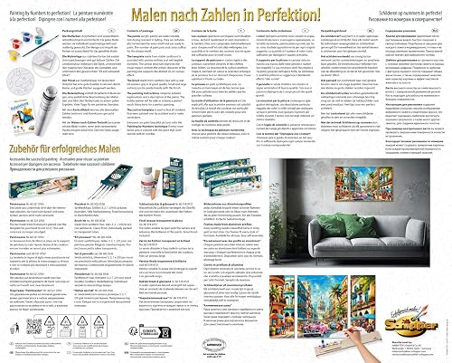 Schipper Paint by Numbers - Cuba Nostalgia - Painting Pictures for Adults, Includes Brush and Acrylic Paints, Triptych, 50 x 80 cm - 2