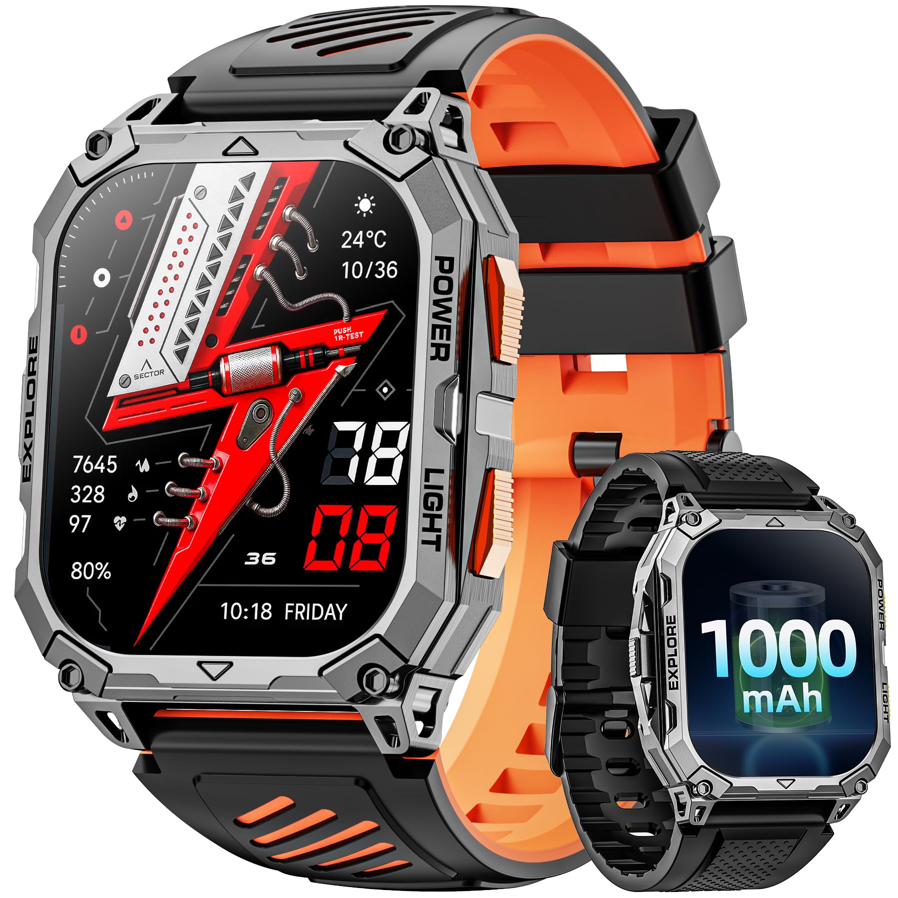 Smartwatch Herren, 2.01