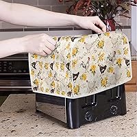 Vista 104 de Marbling Butterfly Print 2 Slice Toaster Dust Cover, Kitchen Small Appliance, Anti Dust and Fingerprint Bread Machine Cover