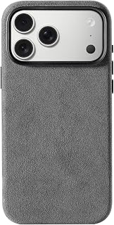 Alcantara Phone Case for iPhone 17 Pro Max 6.9", Gray