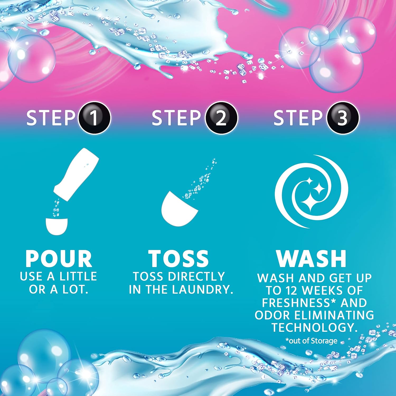 Purex Purex Crystals in-wash Fragrance and Scent Booster, Fresh Vibes, 21 Ounce, 4 Count, 84 Ounce : Everything Else