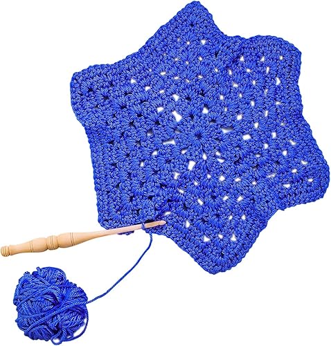 Miniatura 2 de Divit Shilp Streamline - Ganchos de ganchillo con mango ergonómico  Aguja de tejer hecha a mano de madera de arce de 7 pulgadas, tejido de hilo para