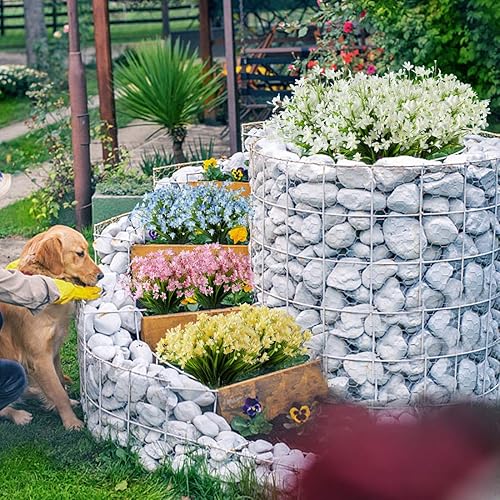 Miniatura 6 de 6 paquetes de flores artificiales de narcisos, vegetación artificial falsa, resistente a los rayos UV, no se decolora, plantas de plástico sintético