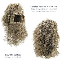 Vista 9 de VIVO Ghillie ropa de caza de camuflaje para el bosque- Traje (4 piezas)