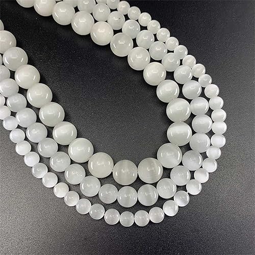 Miniatura 7 de 4, 6, 8, 10 y 0.472 in, cuentas redondas de piedra suelta para manualidades, pulseras, collares, aretes, joyas, accesorios para hacer manualidades