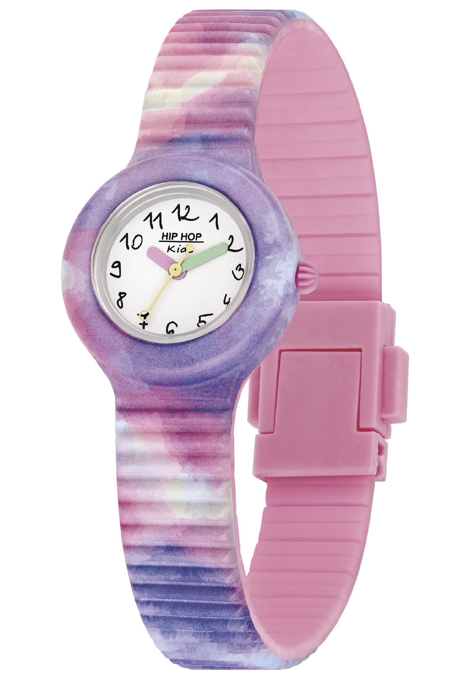HIP HOP Orologio Bambina, Bracciale in Silicone Stampato, Cassa 28 cm | Collezione KIDS FUN, Movimento Quarzo Analogico, Resistente all'acqua 50 metri, Idee regalo Bambina