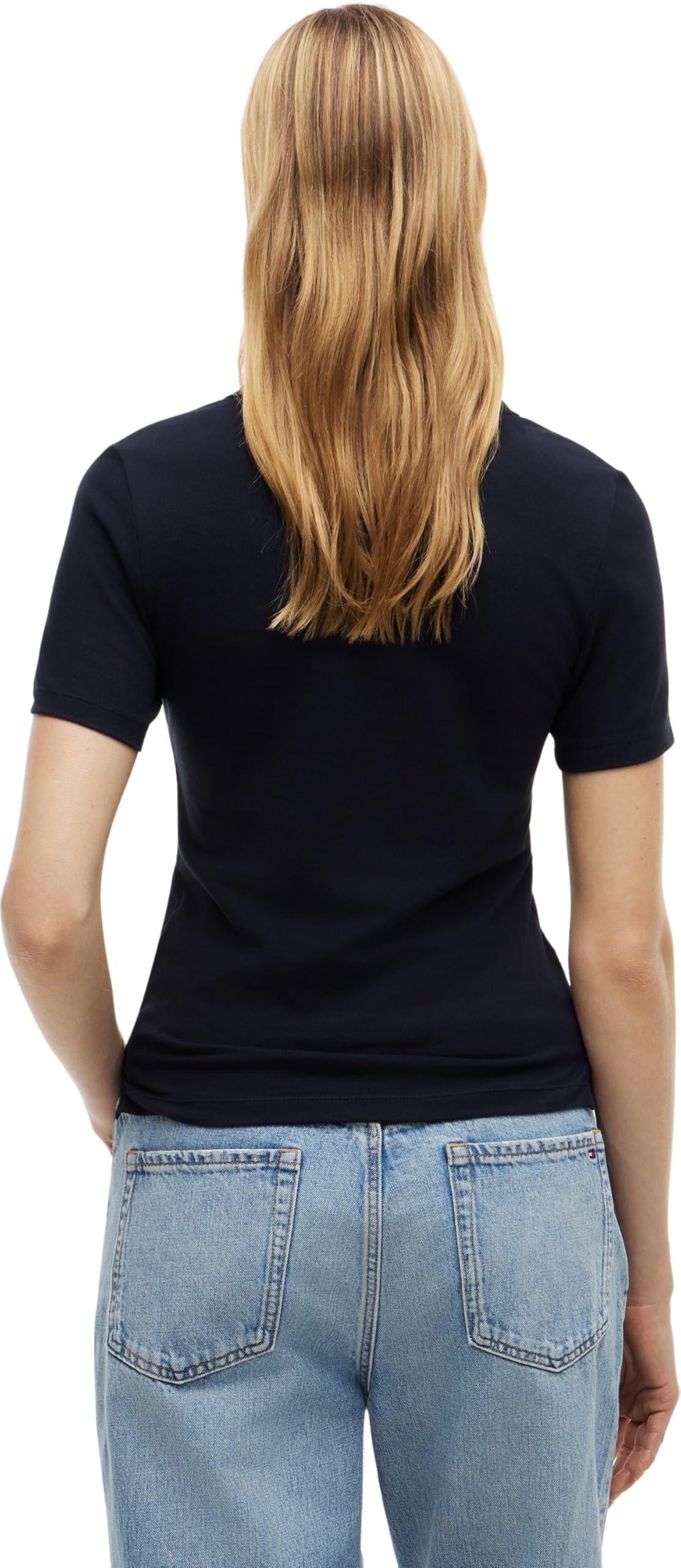 Tommy Hilfiger Donna Maglietta Polo Maniche Corte 1985 Polo Slim Fit