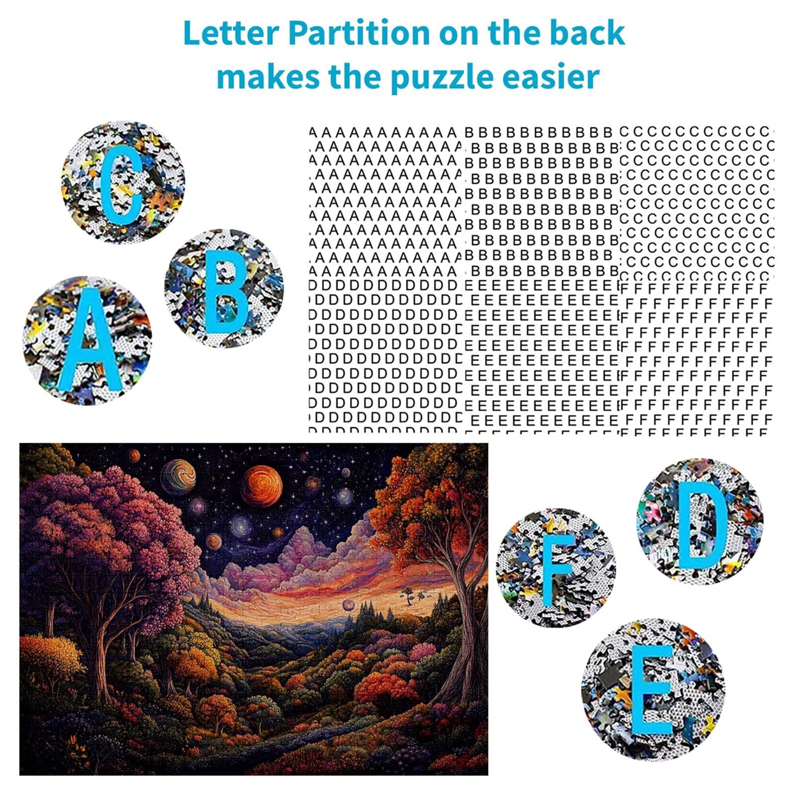 Puzzle 3000 elementów leśnych puzzle dla dorosłych krajobraz 122 x 81 cm Unikalne rzemiosło klasyczne 3D drewniana układanka do rodzinnych gier biznesowych, układanka zrób to sam do dekoracji ścian