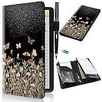 Vista 21 de Libros para servidores de 2ª generación, 5 x 9 pulgadas, para camarera con bolsillos expandibles/con cremallera, lindo libro de servir, blocs